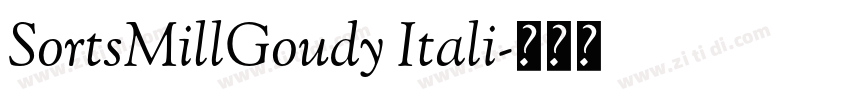 SortsMillGoudy Itali字体转换